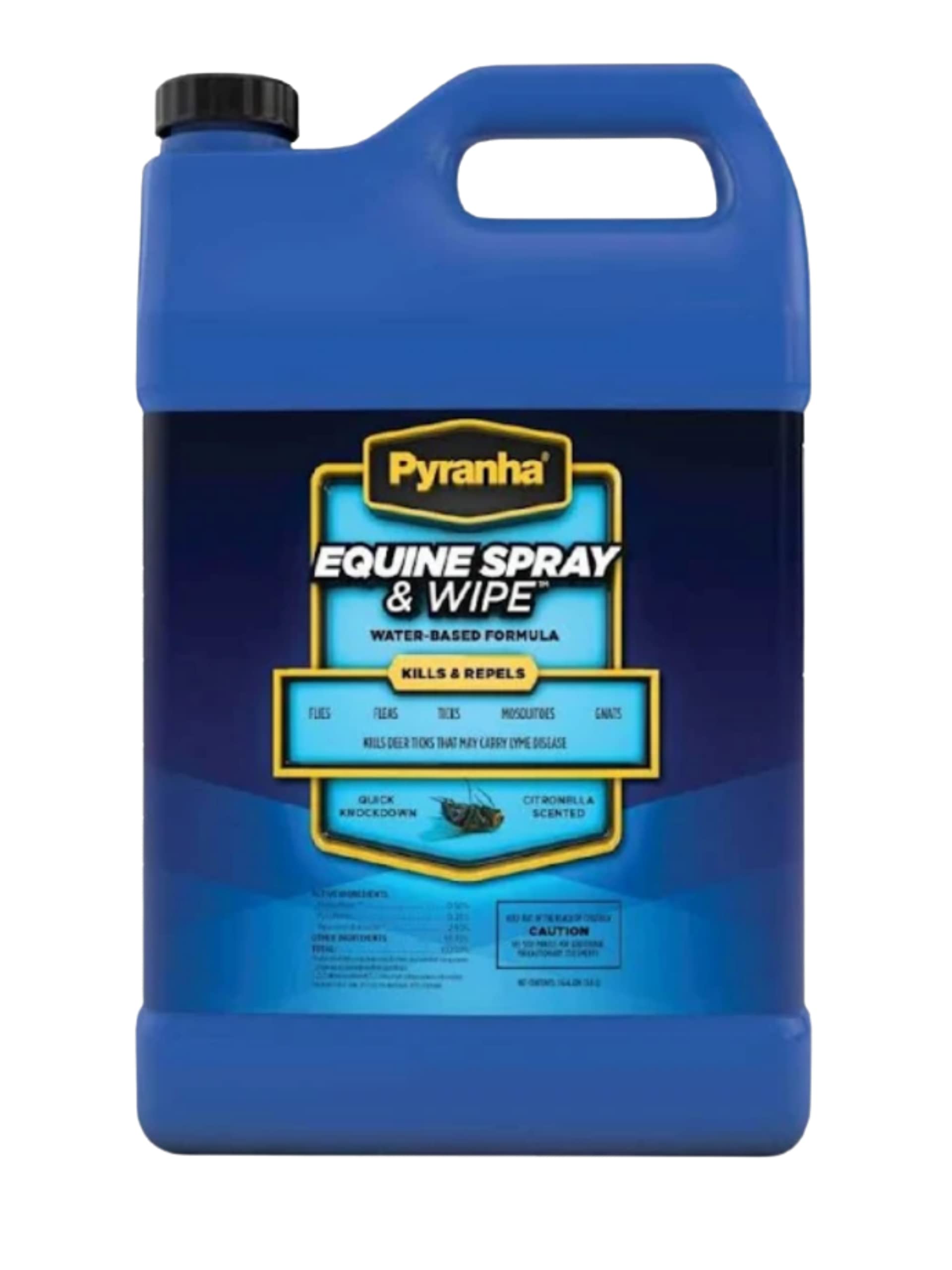 Pyranha Fly Spray, Fly Spray for Horses, Fly Spray, Pyranha Wipe and Spray, Pyranha Zero-Bite, Pyranha Nulli Fly- Fly Care for Horses (Wipe & Spray Water Base Gallon)