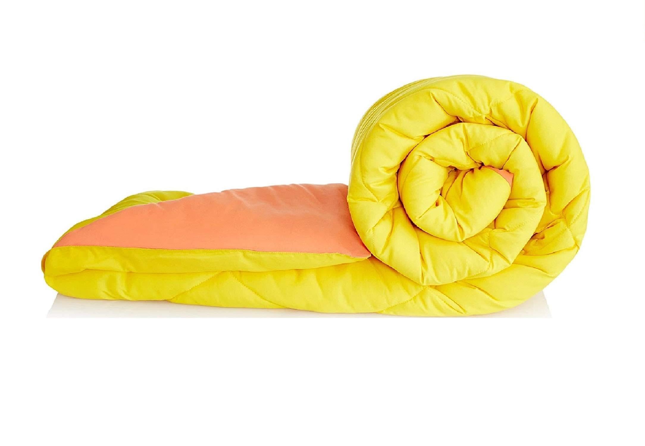 PUM PUM Microfibre Reversible Comforter (Double, Orange & Yellow)-image-27