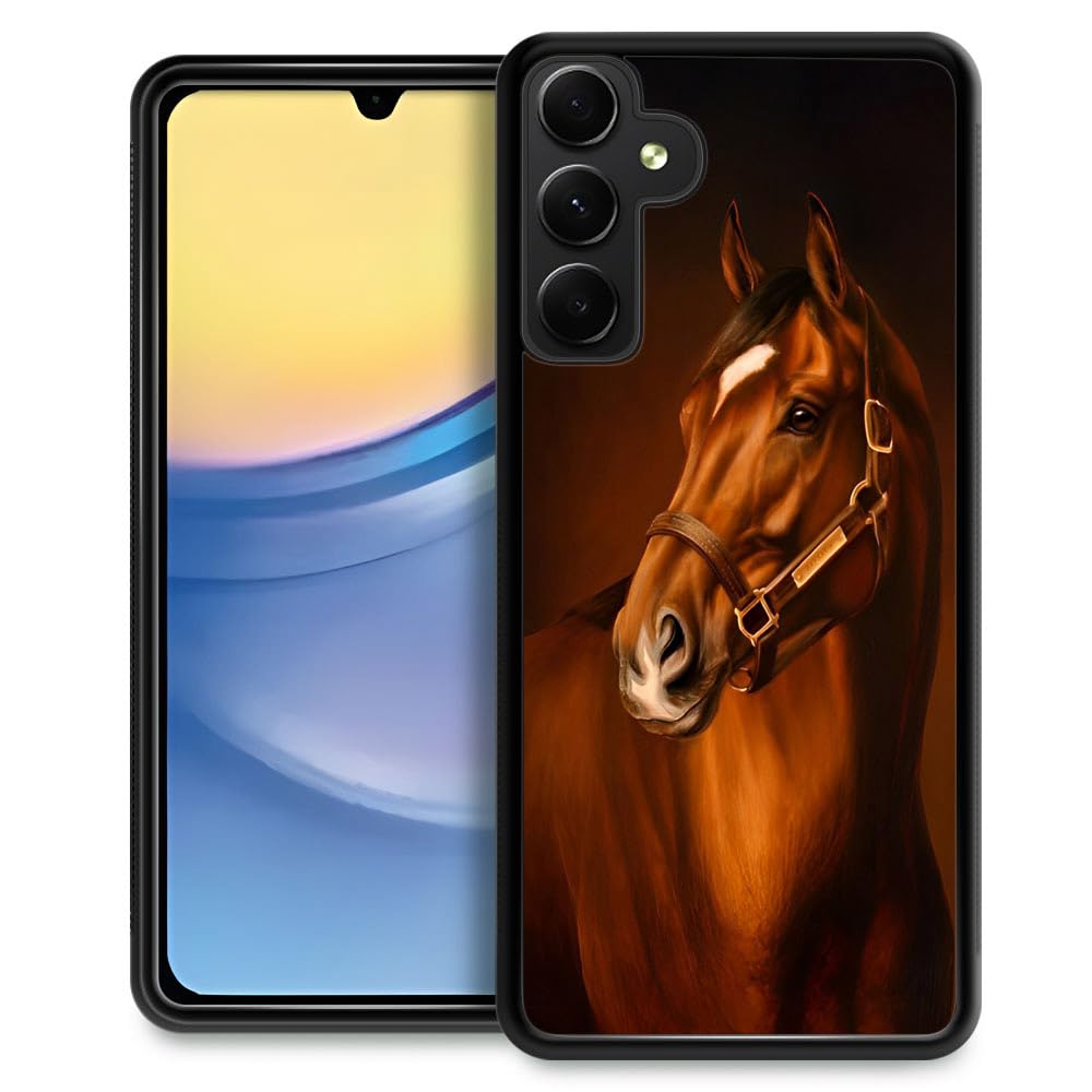 TAMEFOX Compatible with Samsung Galaxy A15 5G Case,Horse Slim Soft Shockproof TPU Protective Cover Case for Samsung Galaxy A15 5G (6.5 inch)