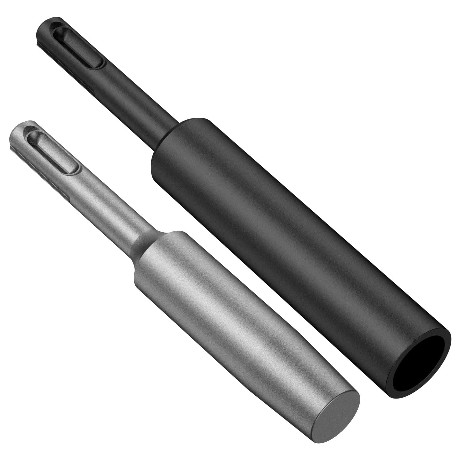 2 Pcs Ground Rod Driver, 15mm/25mm Professional SDS-Plus Ground Rod Driver Tool Kit, Heavy Duty Use with Rotary Hammer for 5/8inch and 3/4inch Ground