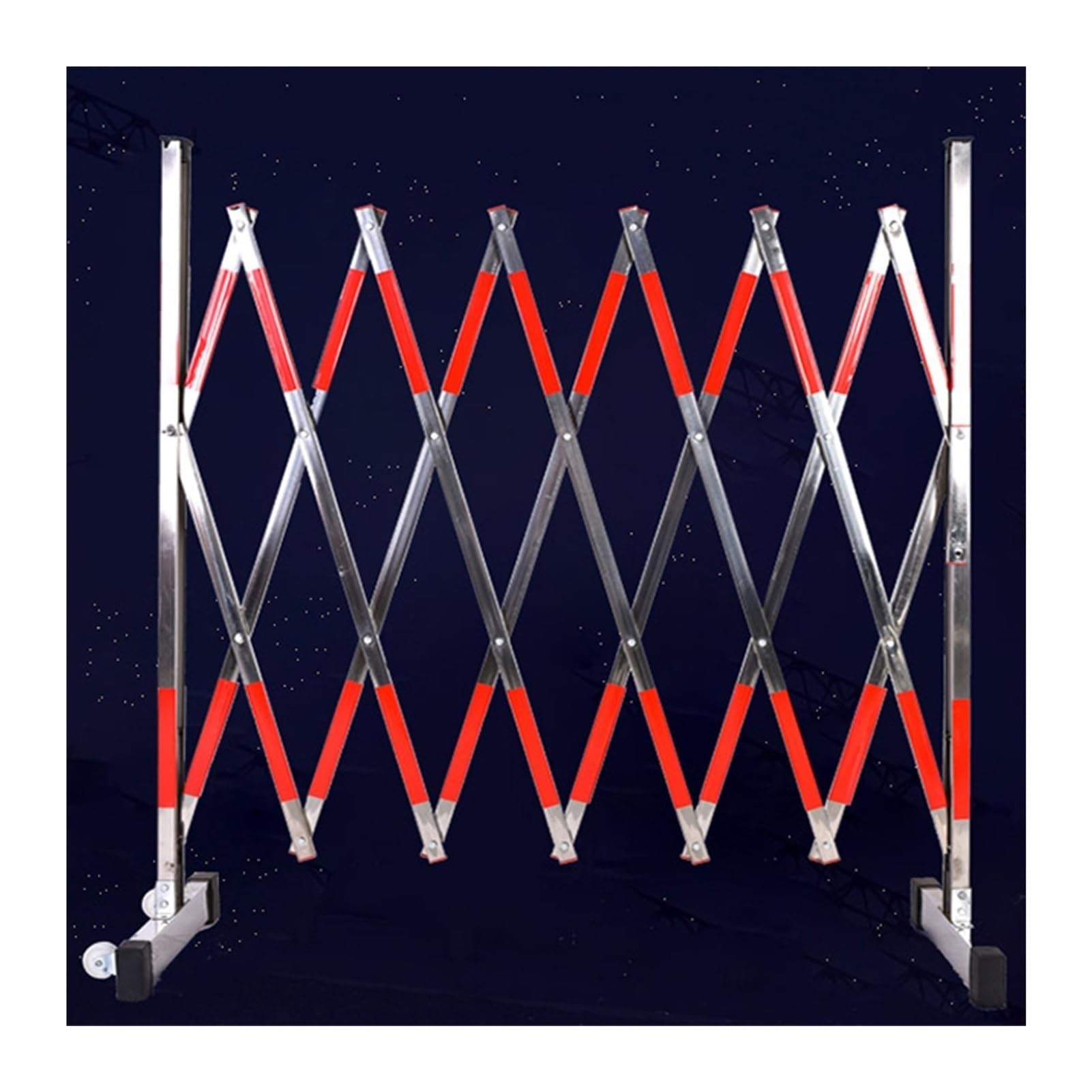 GTHTUHFD Expandable Mobile Guardrails, Easy To Use And Adjust Retractable Traffic Fences, Portable Parking Guardrails For Maintenance And Construction Work And Traffic Contro,L700cm/22.9ft