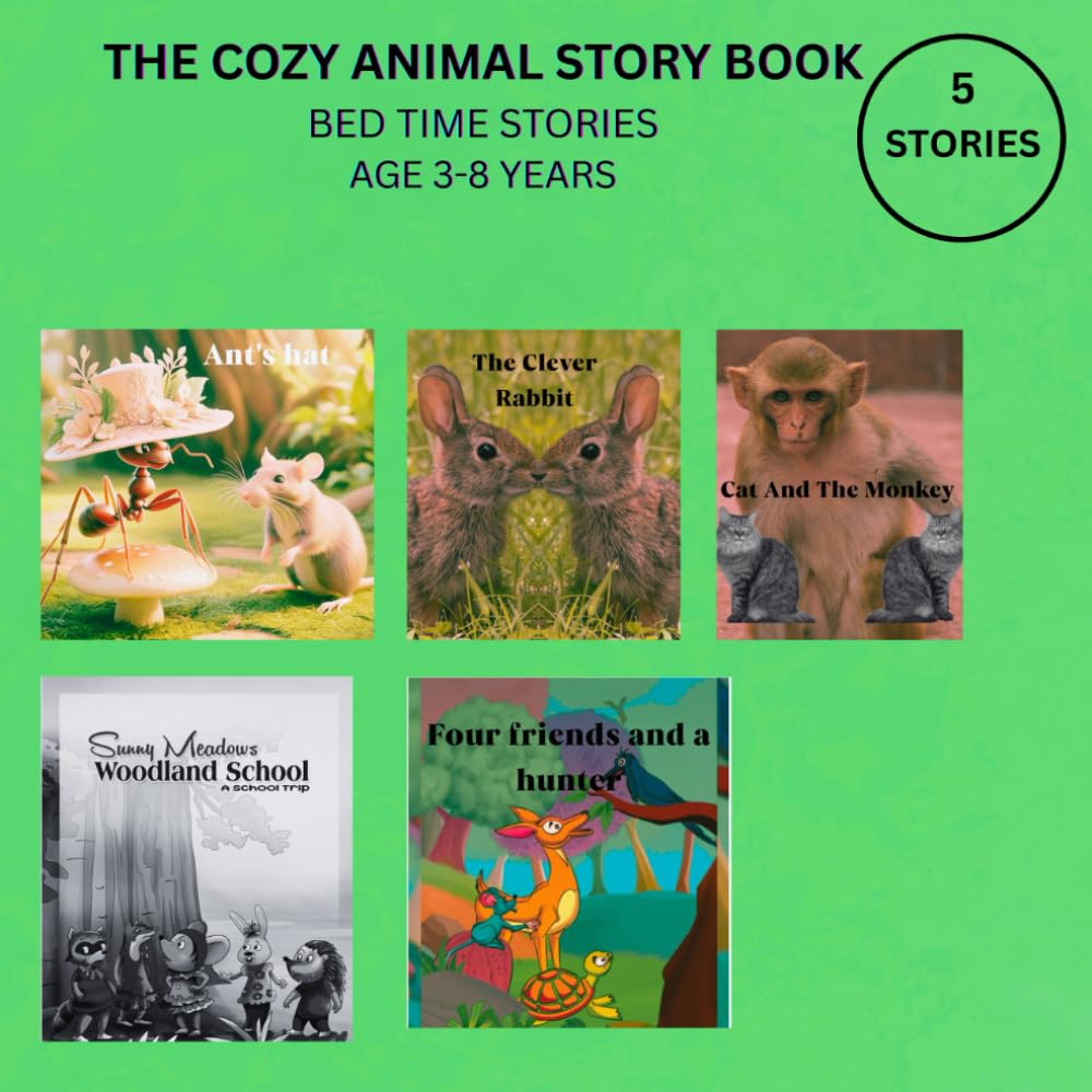The Cozy Animal Storybook: Bedtime Stories About Animals for Kids Ages 3–8