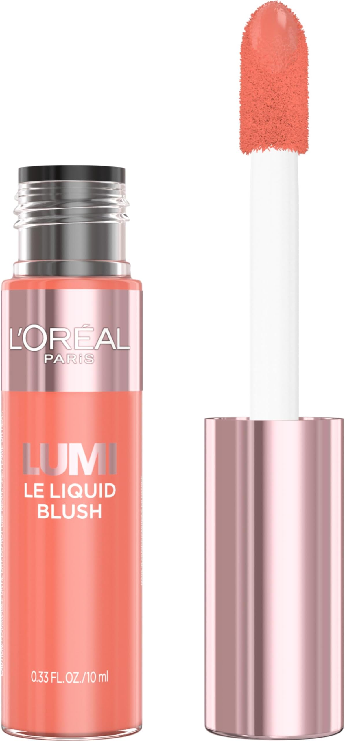 True Match Lumi Le Liquid Blush, Intense Lightweight Blush Formula With Liquid Pigments, Dewy Rich Coral, 0.33 Fl Oz