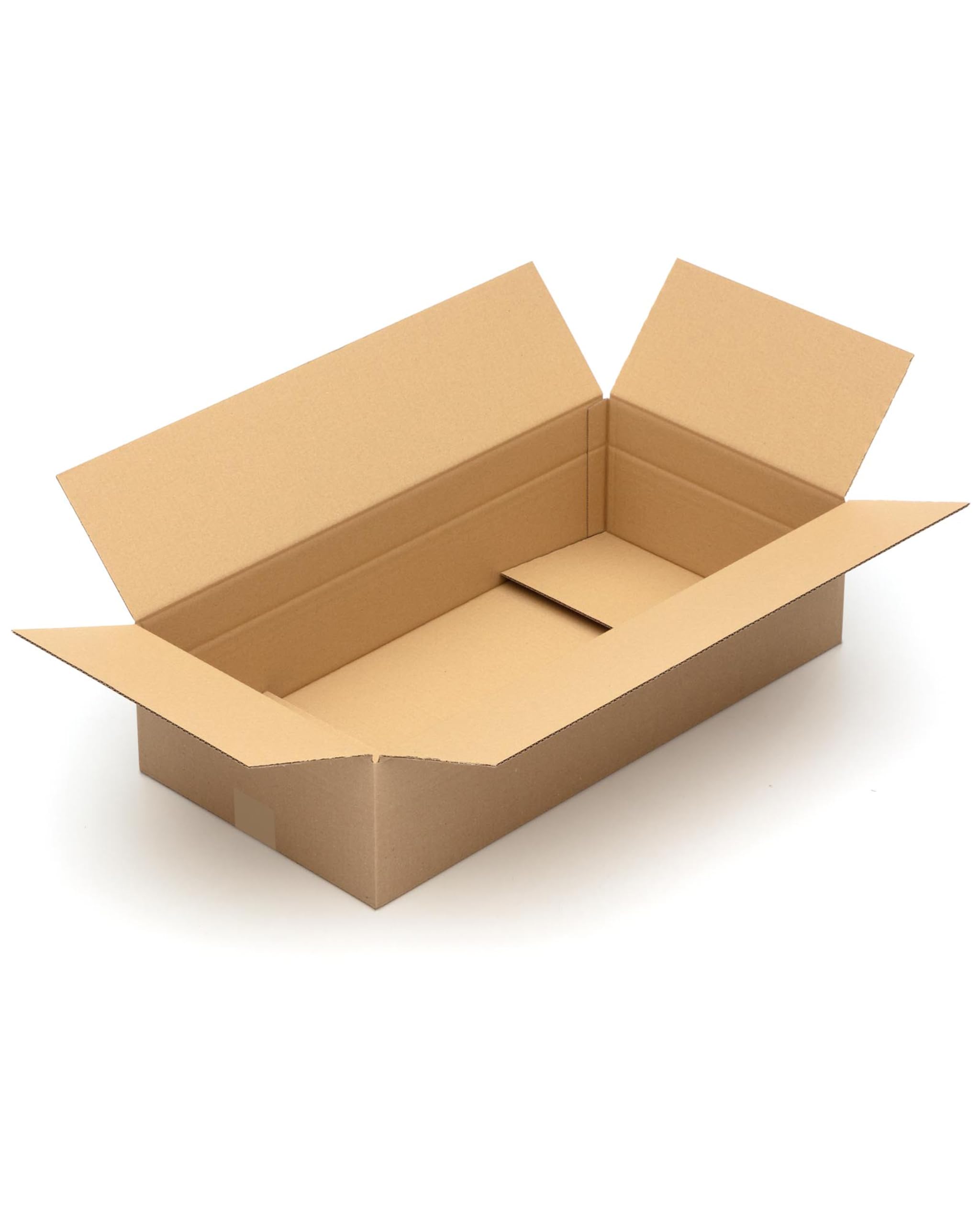 KK Verpackungen Versandkartons 600 x 300 x 150 mm Braun 1-wellig (Innenmaß 595 x 295 x 140 mm) | 50 Stück, Faltkartons Kartons für Versand als DHL Päckchen M Hermes Paketklasse M DPD GLS XL