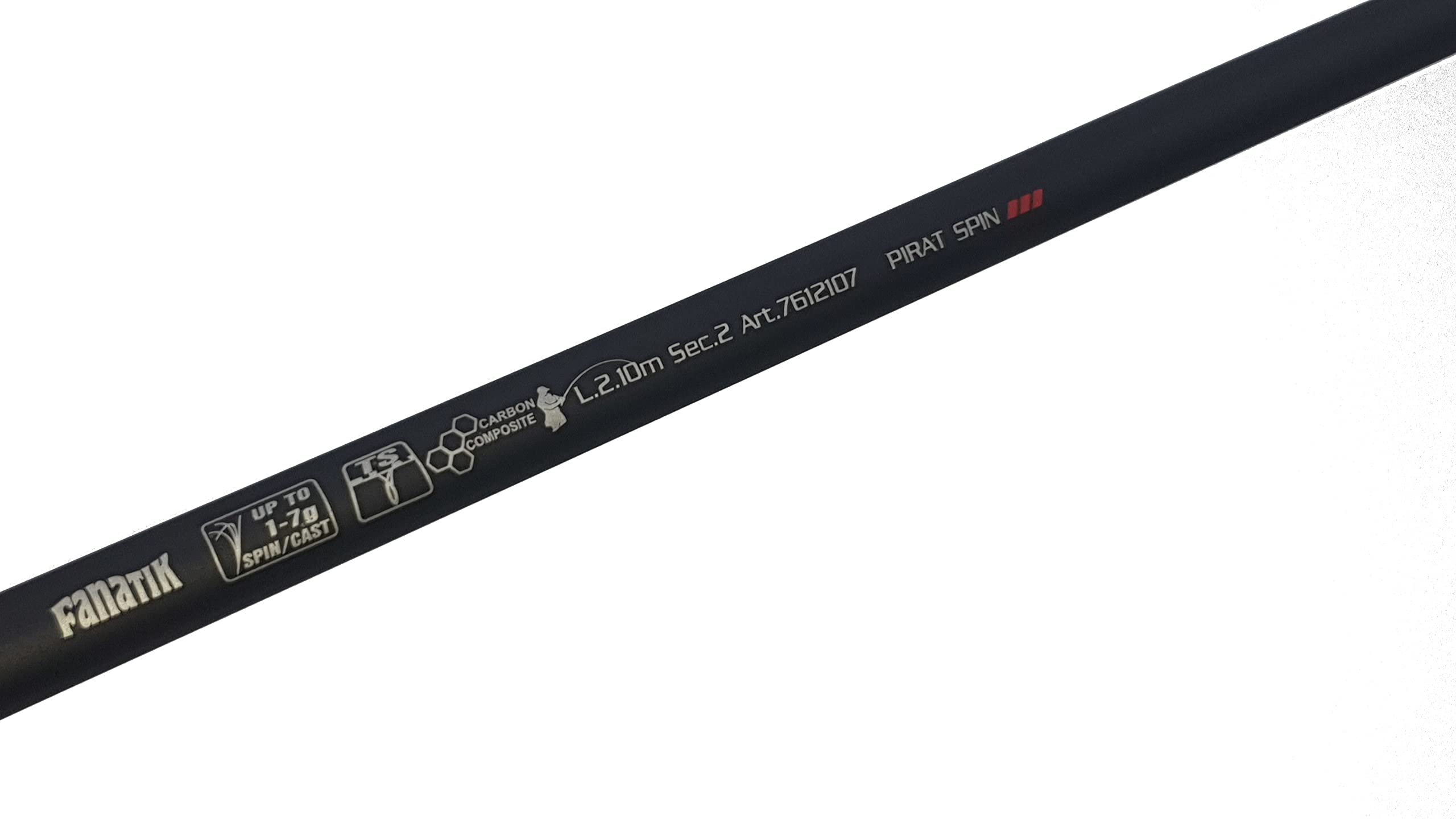 FANATIK Wędka spinningowa Pirat Spinning 2-TLG 2,10-2,4 m 1-40 g UL, L, ML, M,MH Trolling (2,28,m / 10-30 g)