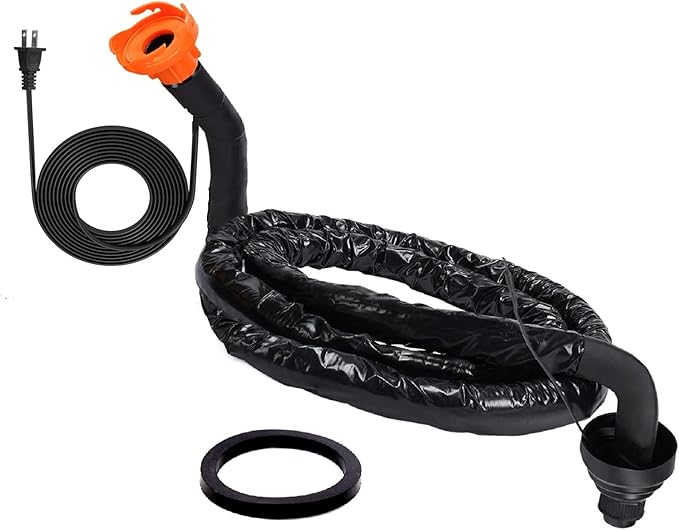 H&G lifestyles 15ft RV Heated Sewer Hose Avoid Freezing at 20°F RV