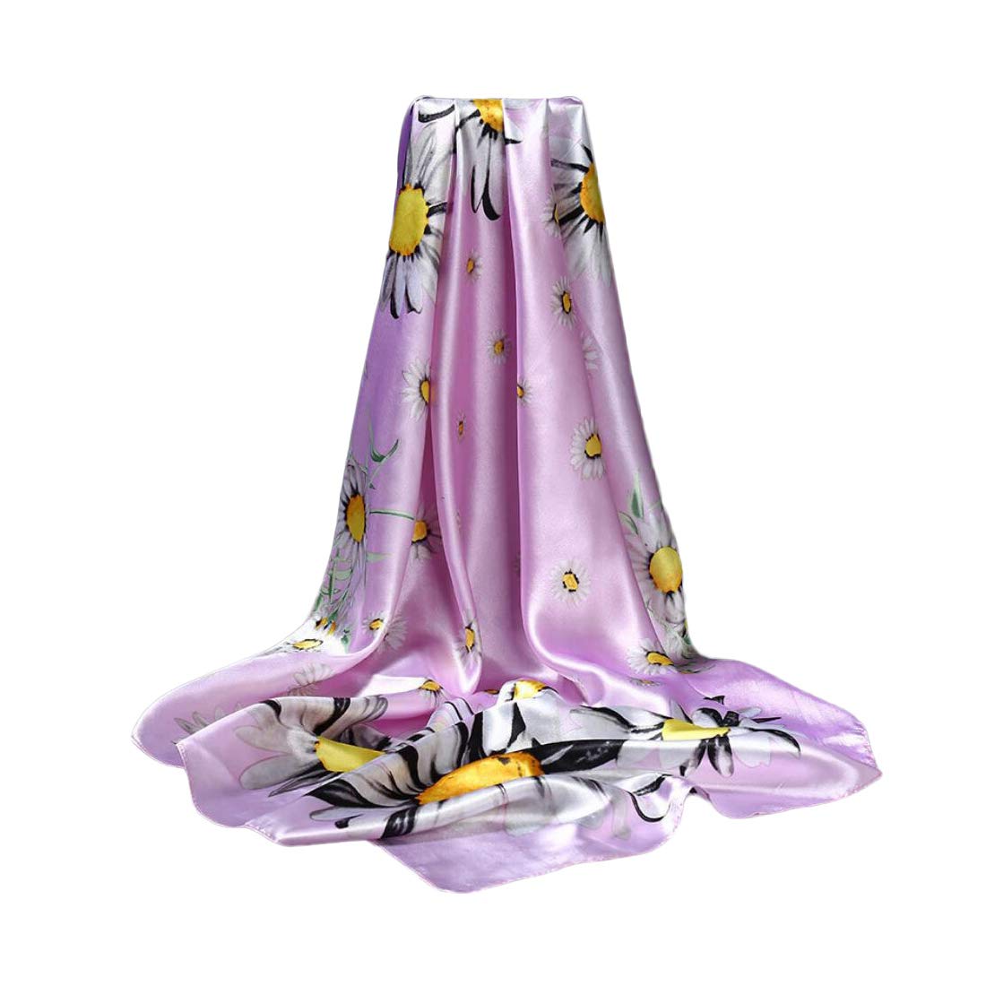 Women Silk Scarf Shawls Stylish Wraps Elegant Scarves 35 × 35in