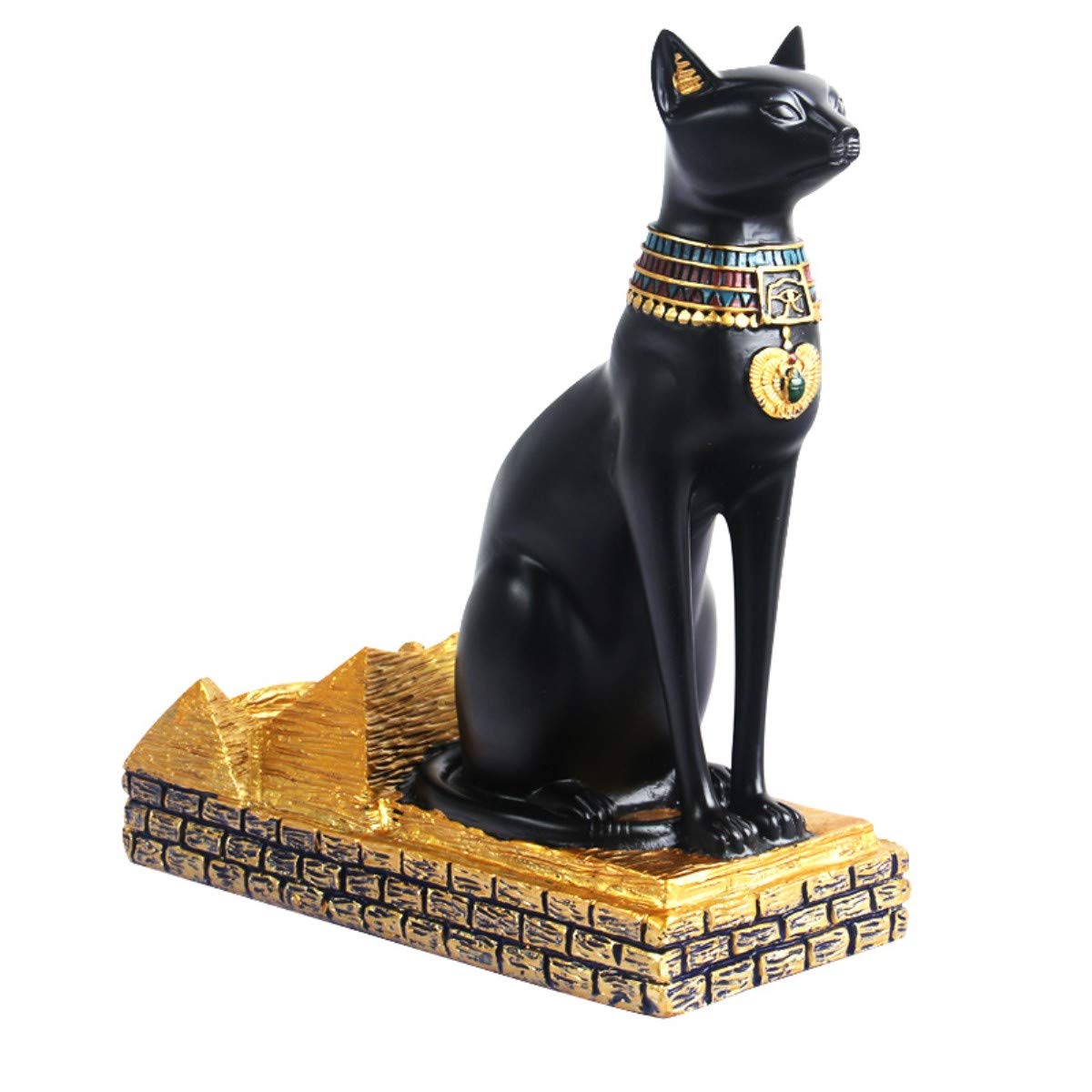 Fantasee Weinregalhalter, altägyptische Gottheit, Bastet, Weinflaschenständer, hochwertiges Harzmaterial, Geschenk für Küche, Zuhause, Raumdekoration (Harz – Bastet)