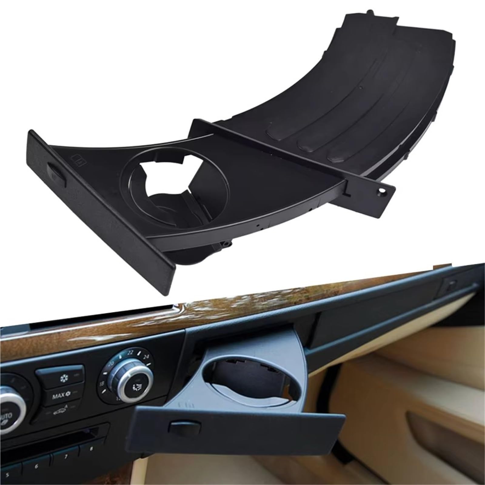 Auto Becherhalter Kompatibel Mit Für 525 2004 2005 2006 2007 Auto Vorne Mittelkonsole Wasser Cup Getränkehalter OEM：51459125622 1 Stück