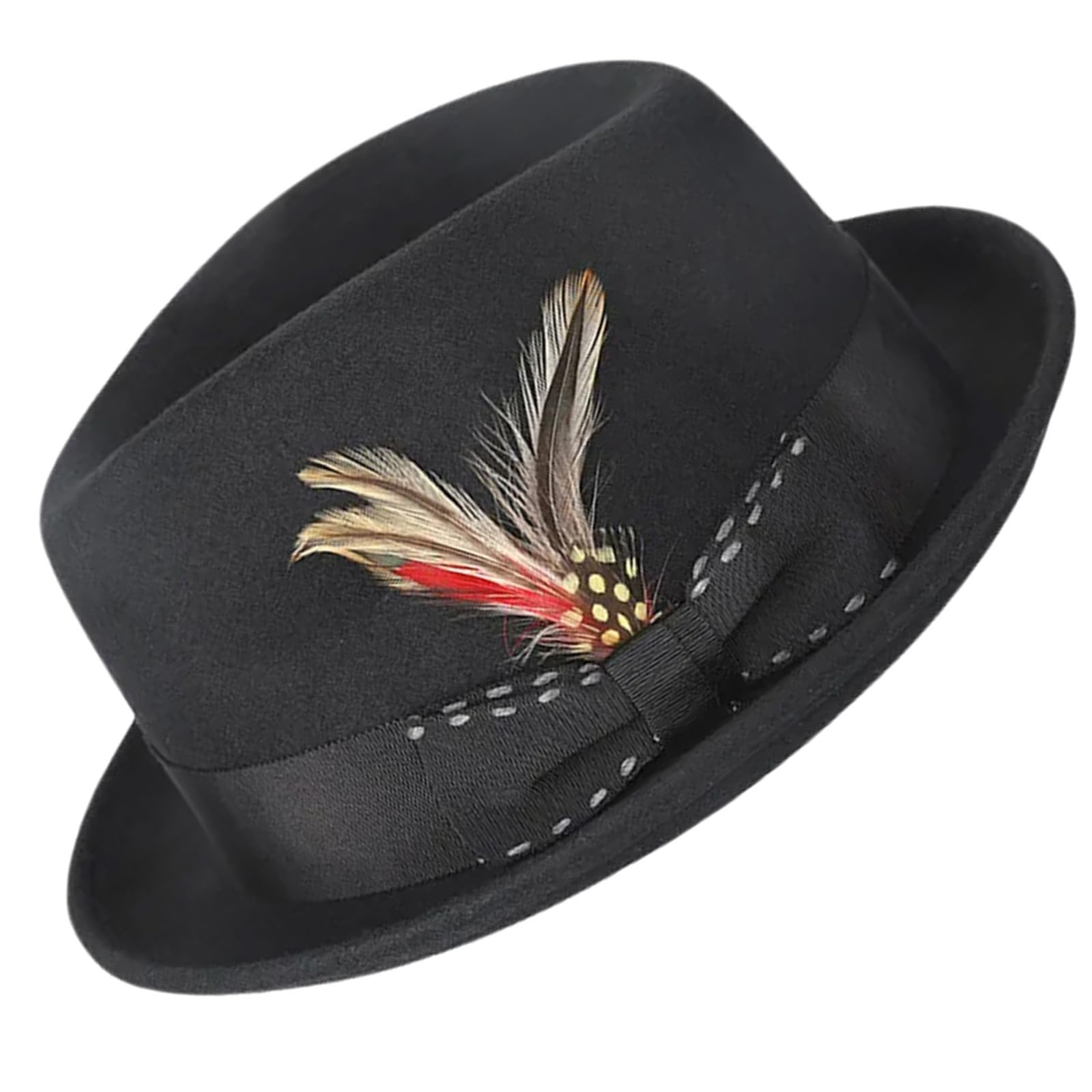 Dasbsug Unisex Black Sophisticated Hats Unique Weathered Stylish Hat Simple Solid Color Fashion Accessory For Winter Street Trend Temperament