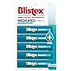 Blistex Medicated Lip Balm, 0.15 Ounce, Prevent Dryness & Chapping, SPF 15 Sun Protection, Seals in Moisture, Hydrating Lip Balm, Easy Glide Formula for Full Coverage, 1 Pack