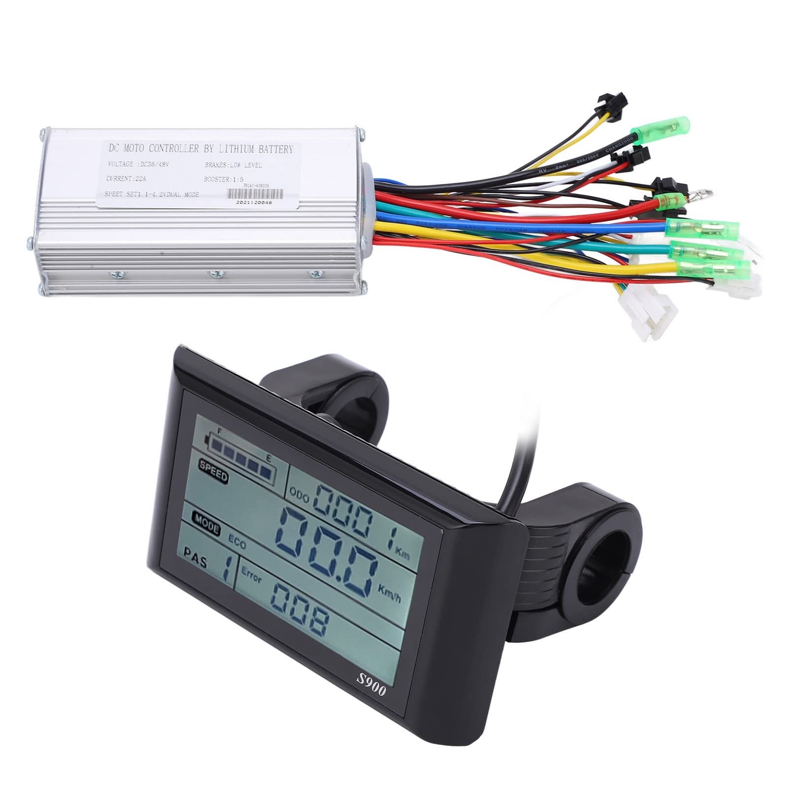 Zestaw KontroleróW Bezszczotek Elektrycznych z 9 MOSFET -LCD Wyświetlacz -łatwy do Zainstalowania i Użycia dla SilnikóW 500 W 750W -przydatne dla Cykli