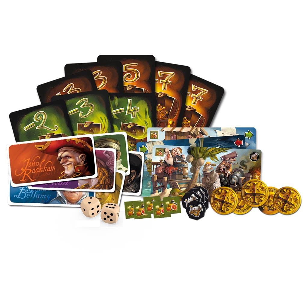 Asmodee | Jamaica | Juego de Mesa de Estrategia para Adultos y Familias | A Partir de 8 Años | De 2 a 6 Jugadores | 30-60 Minutos por Partida | Español