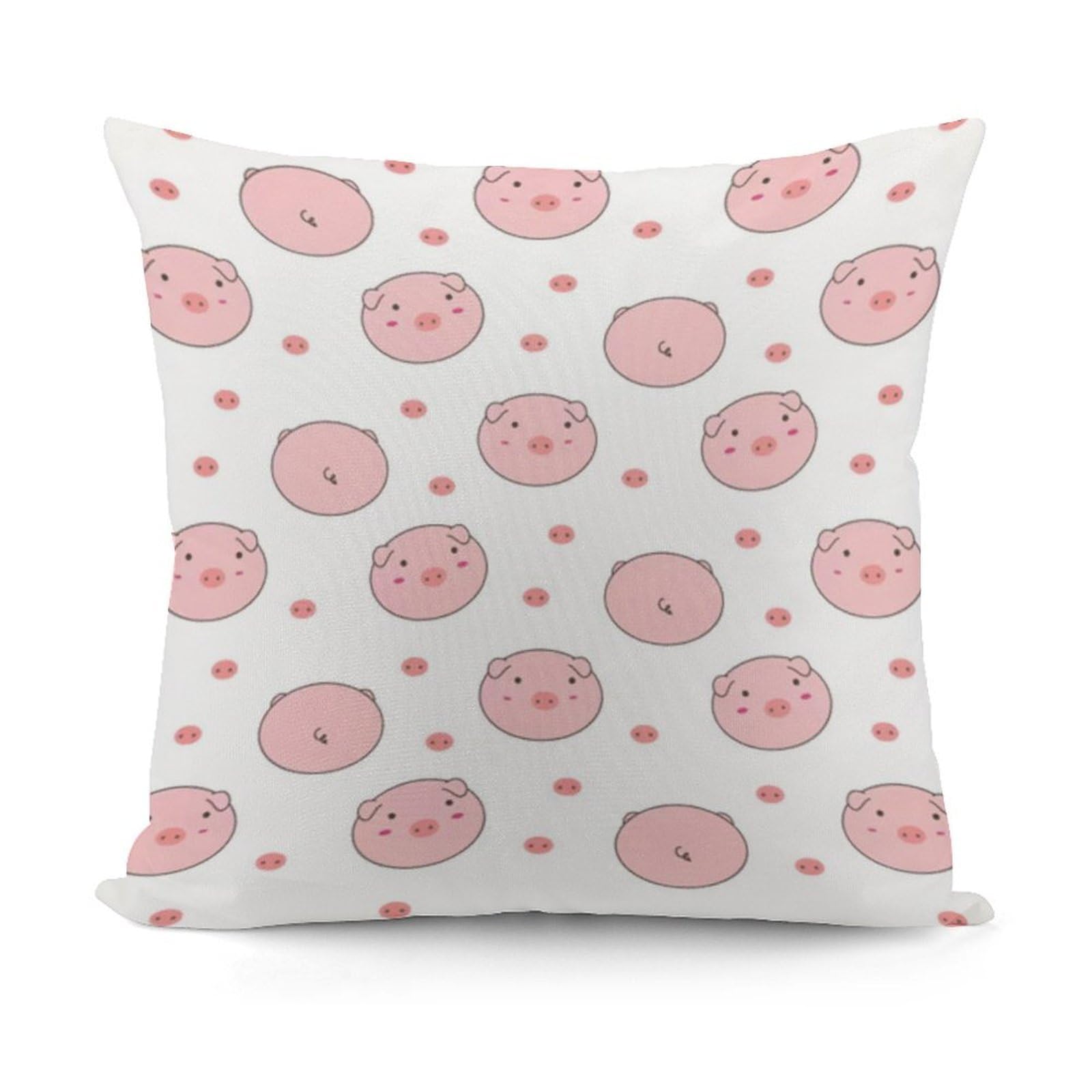 Adfgyerh Style Smiling Decorative Pillow Covers, Throw Pillow Covers Soft For All Seasons, Pillowcases For Couch Living Room Sofa Bedroom 18X18 Inch