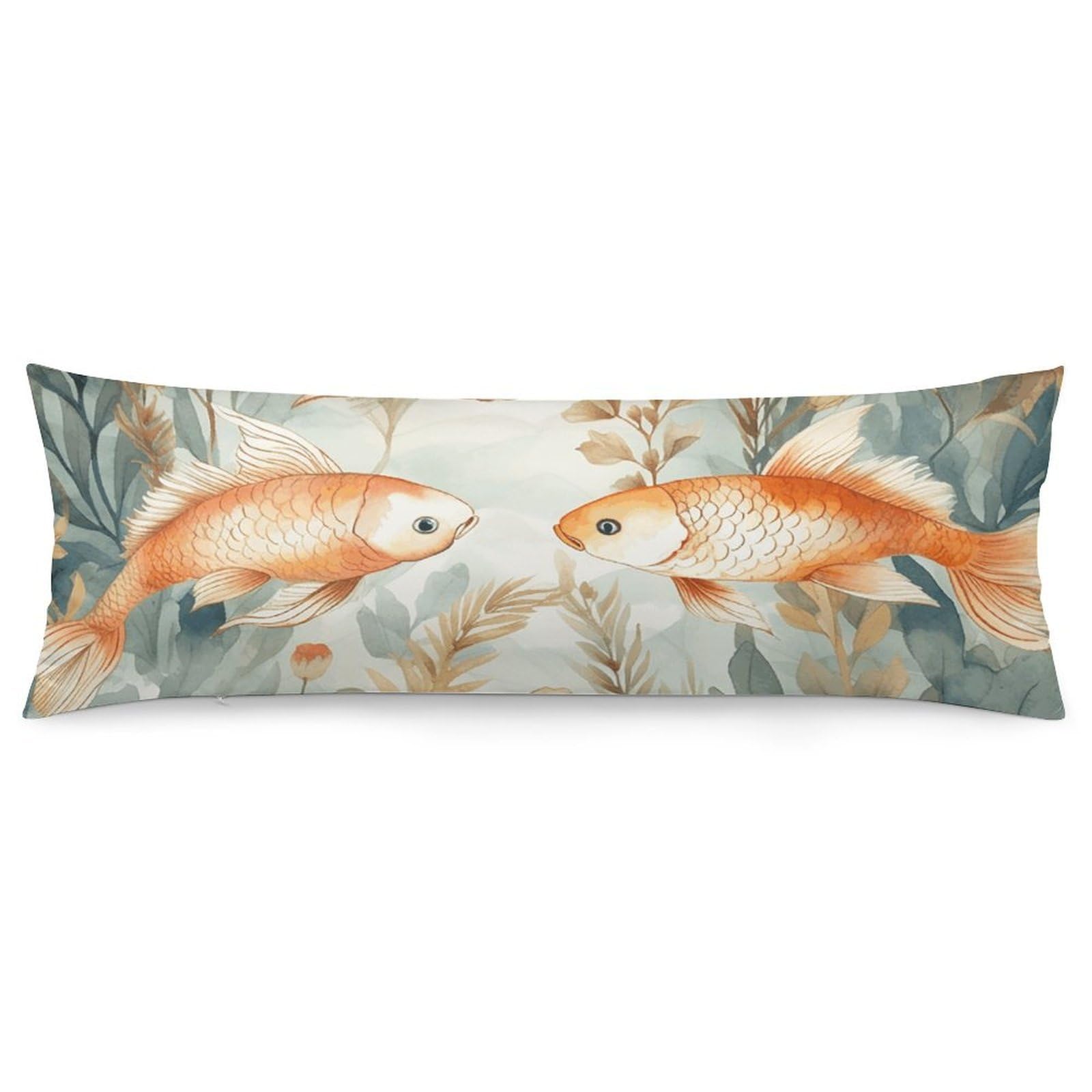 2 Pack Pillow Cases for Hair and Skin, Soft Breathable Pillow Case Covers with Hidden Zipper, There Pillowcase 20"x54" Pillow Covers for Sleeping Gift