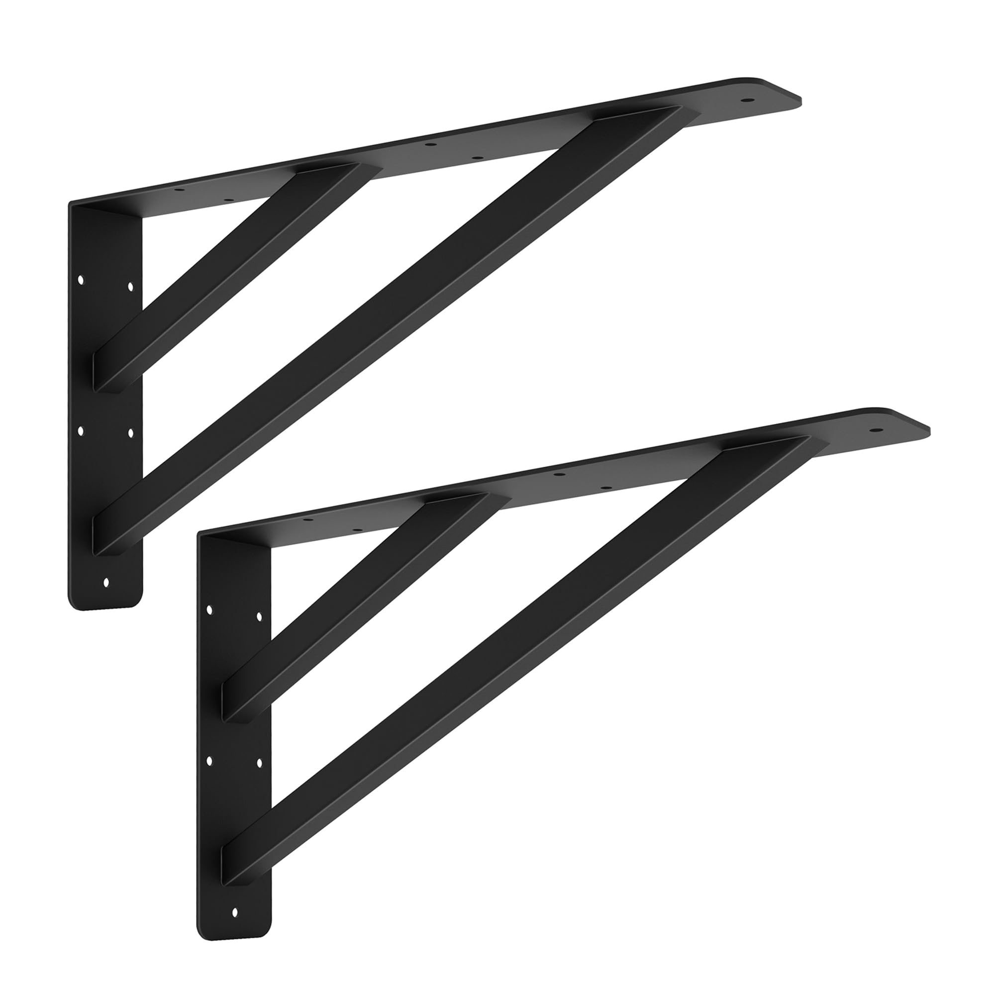 2 staffe di supporto per ripiani da 40,6 cm, resistenti, per piani di lavoro, caminetto, staffe in metallo per scaffali, mobili, banco da lavoro
