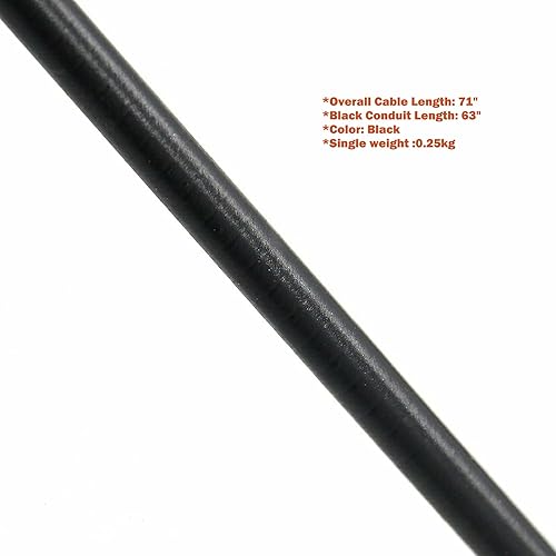 Miniatura 5 de Cable de acelerador para Manco Go Cart Go Kart, cable de embrague de 71 pulgadas de largo, cable de carcasa exterior de 63 pulgadas ASW #8252-1390 -