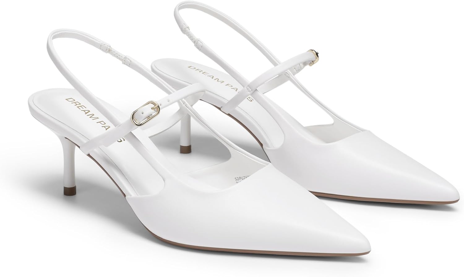 DREAM PAIRS Mary Jane Kitten Heels for Women Slingback Pumps - Comfortable Pointed Closed Toe Low Heel Dress Shoes 2.36 Inch for Office Work Party Wedding Church - Image 5