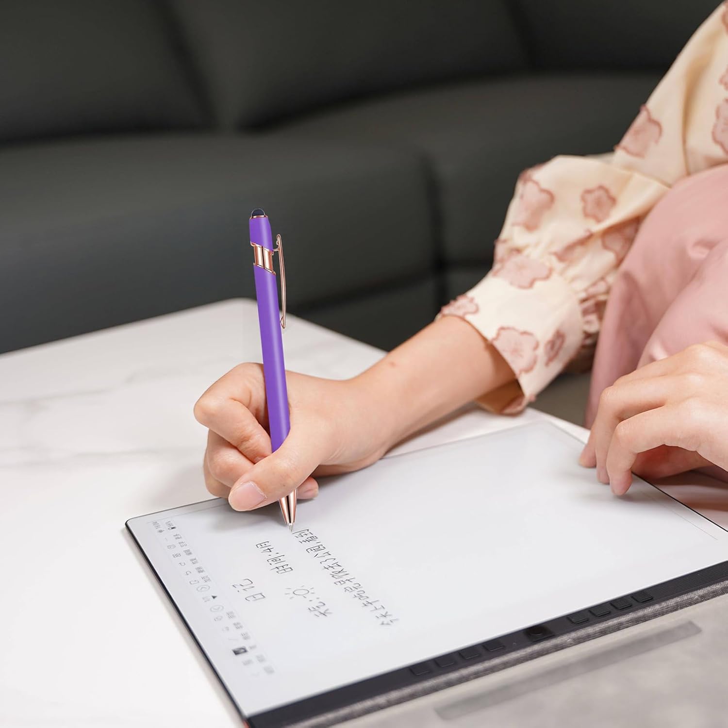 Touch-Sensitive Custom Pens with Logo/Text/Name Printing - Bulk Personalized Ballpoint Pens for Corporate Gifts, Graduation Party Favors (5-2000pcs) - Image 3