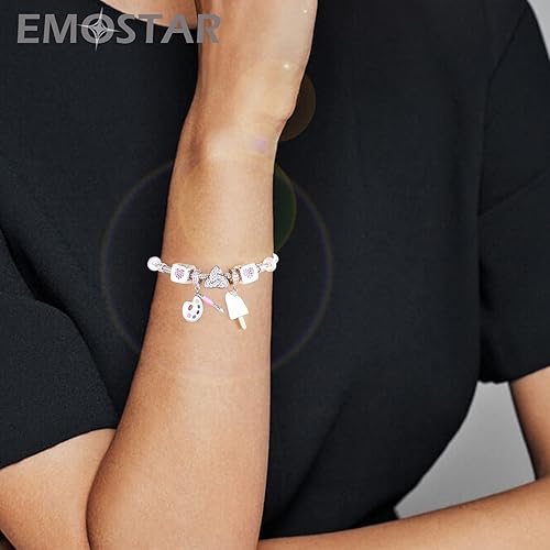 Miniatura 5 de EMOSTAR Dijes para el día de San Valentín, nudo celta, lápiz labial rojo, I Love You, conciencia sobre el autismo, magnolia, niño y niña enamorada,