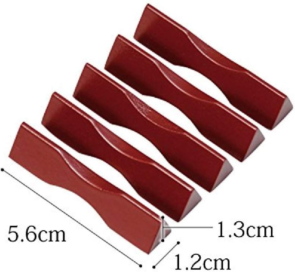 越前塗 越前漆器 箸置・三角 朱 サイズ 56&times;12&times;13mm 材質 木製、ウレタン塗り