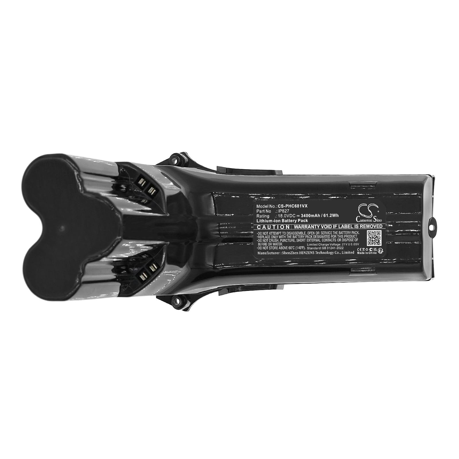 Vacuum Ersatz Akku für Philips FC6801, FC6802/01, FC6812, FC6812/01R1, FC6813, FC6814, FC6908, SpeedPro Max, SpeedPro Max Aqua PN:Philips IP827 3400mAh / 61.2Wh