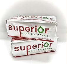 British Beef Dripping Block - 250g (Perfect for Roast Potatoes, Yorkshire Puddings and Basting Meats) x 2