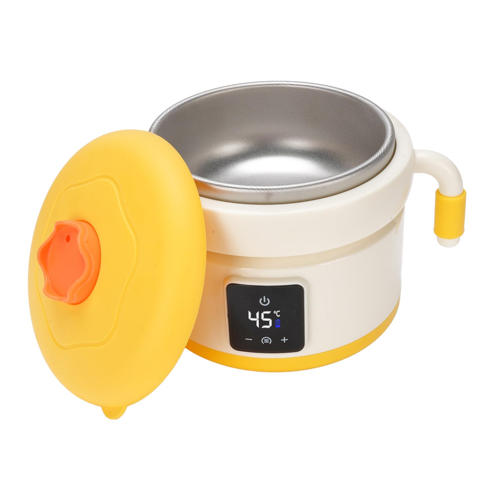 Sxhlseller Ciotola per l'alimentazione del Bambino Ricaricabile |Scaldavivande Elettrico 4500mAh con Riscaldatore Termico USB per Pasti Complementari, Acciaio Inossidabile 316 Portatile