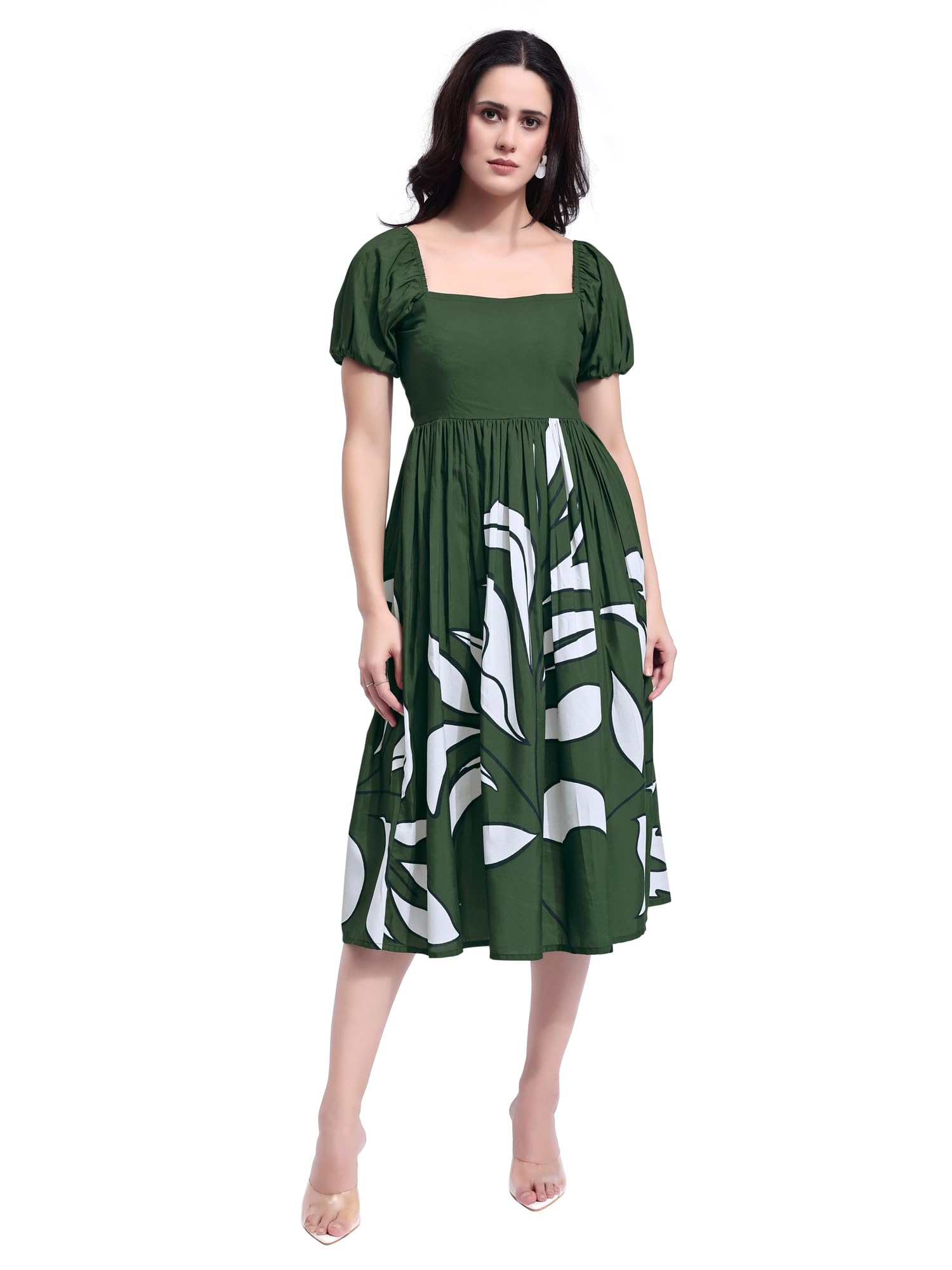 purvaja Women’s Maxi Cotton Blend Dress-picture-42