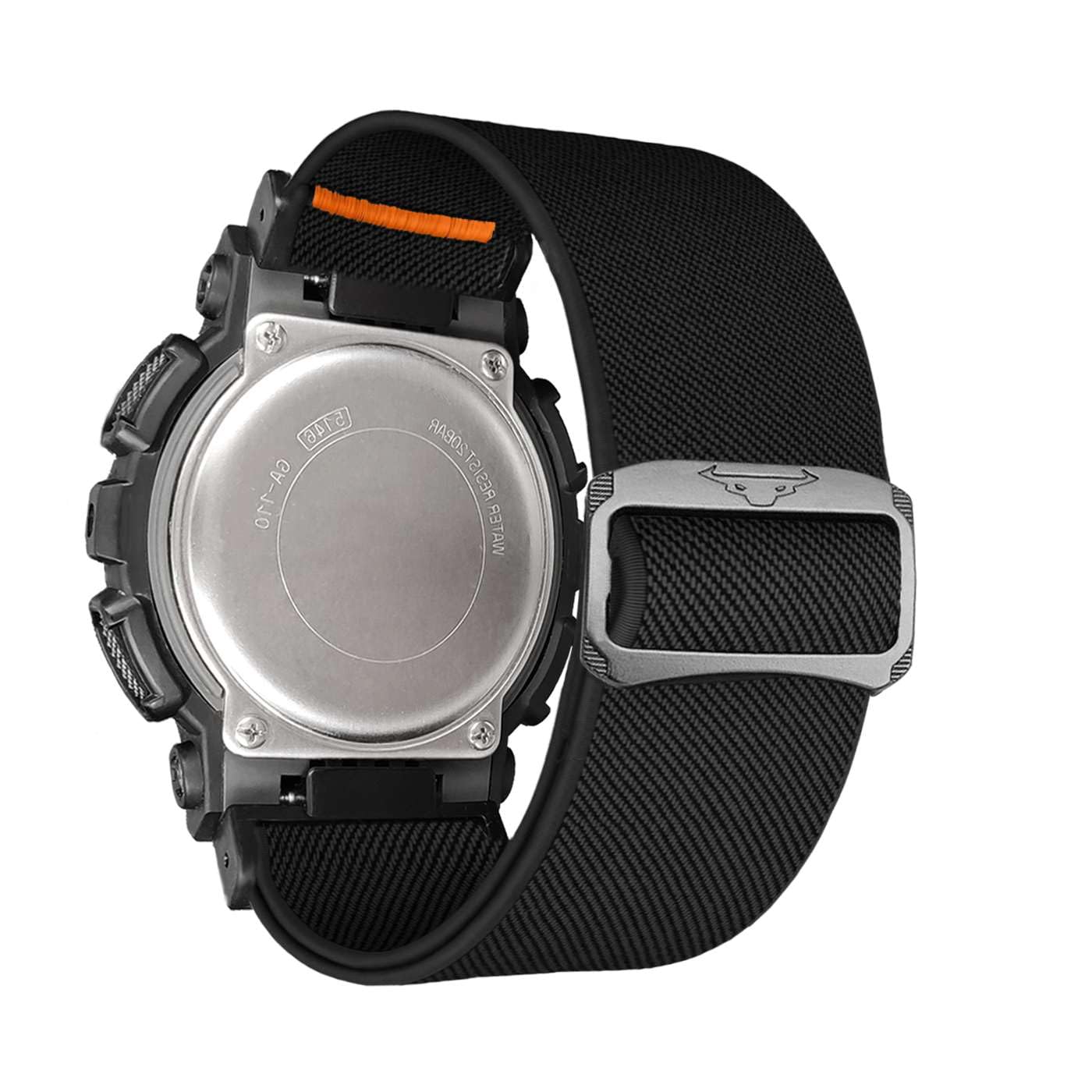 YOOSIDE Suave lazo elástico Nylon Pulseras para Casio gshock DW-5600/8900, Nylon elástico ajustable trenzado correa de reloj para GA-100/GW-B5600/GB-5600 /GW-6900