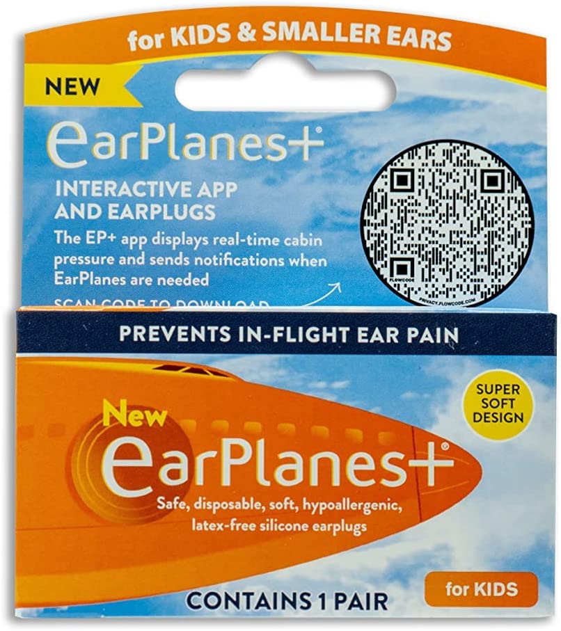 EarPlanes+, Earplugs Airplane Travel Ear Protection, Prevent in flight ear discomfort, EarPlanes+ the original pressure preventing earplug for both Kids and adults (1 Pair) (Kids) (B0BZ4X6QW3) Amazon Price History, Amazon Price Tracker