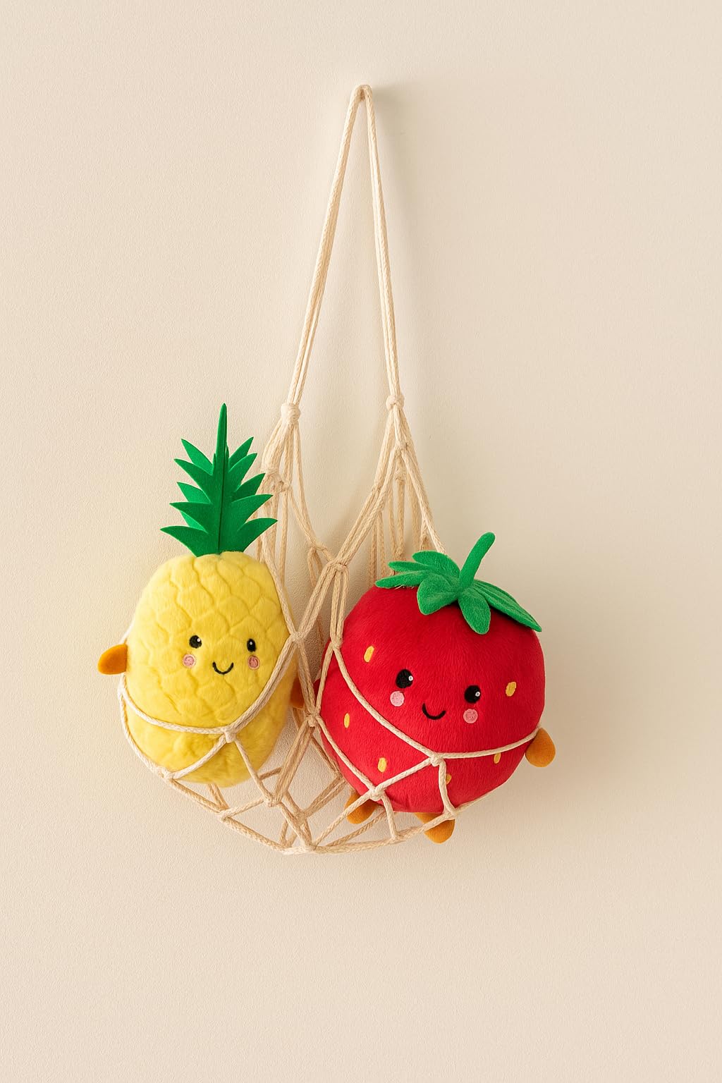 PMS Plush Softlings Pineapple Toy, 18cm Cute Soft Fruit Plush with Smiling Face & Arms - Image 4