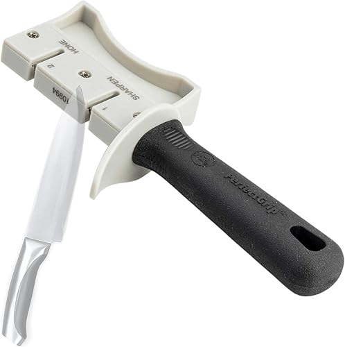 TableCraft Products 10994 - Afilador de cuchillos, talla única, color blanco disponible en Yaxa El Salvador