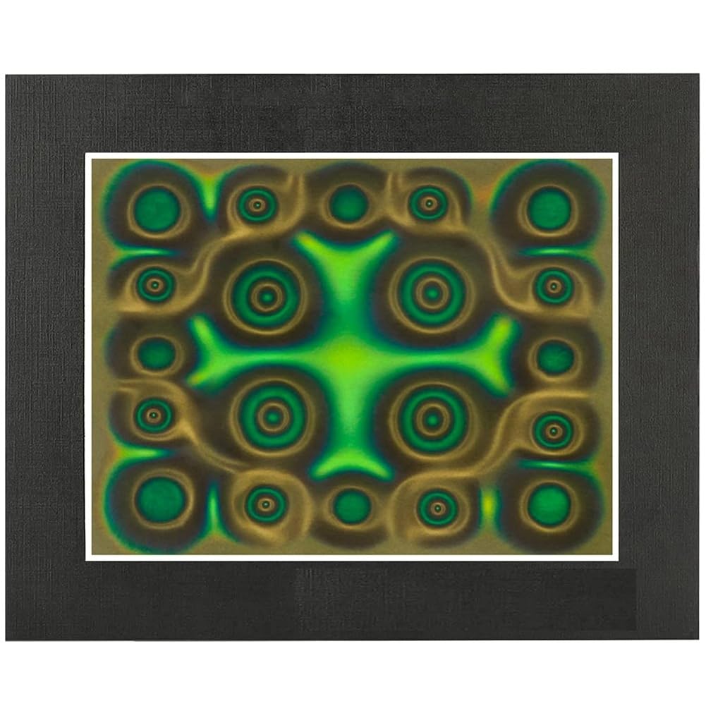 PelíCula de VisualizacióN MagnéTica, PelíCula de VisualizacióN de Campo MagnéTico Verde de 6X4 Pulgadas, Pantalla de Flujo MagnéTico, Detector de Campo MagnéTico, Reutilizable