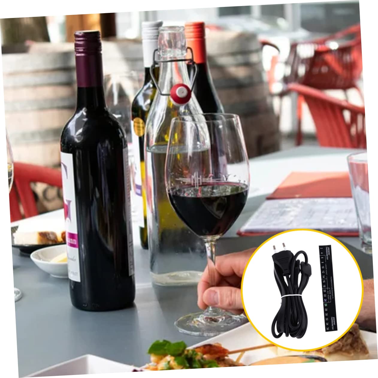 Cintura Riscaldante Accelera la Fermentazione per Fermentazione in Silicone Nero Spina EU, Uso Comodo per Lievito e Fusti della Birra del Vino