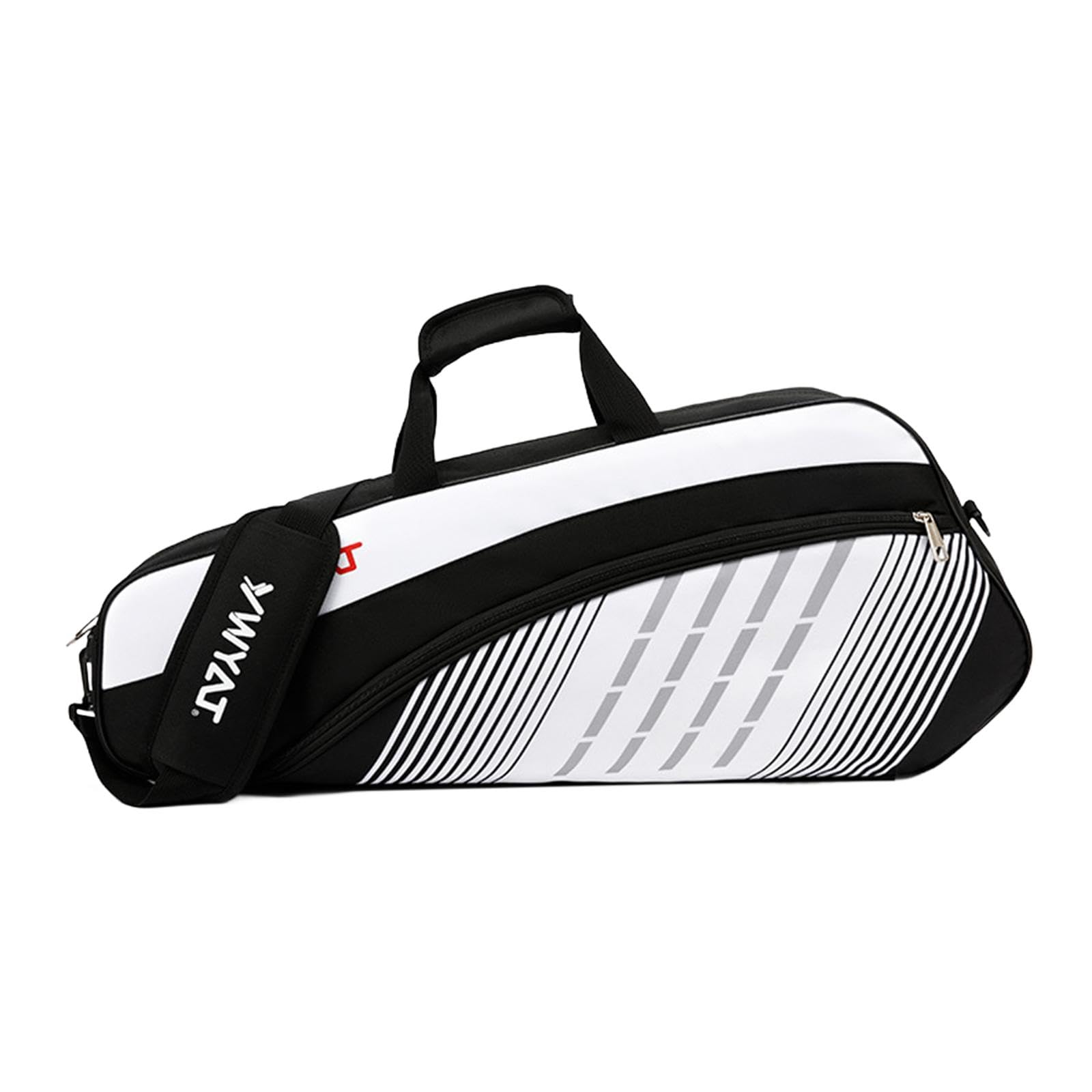 Badminton Racket Bag for Badminton Squash Racquets Pickleball Racket ES Black and White|Bags-image-11