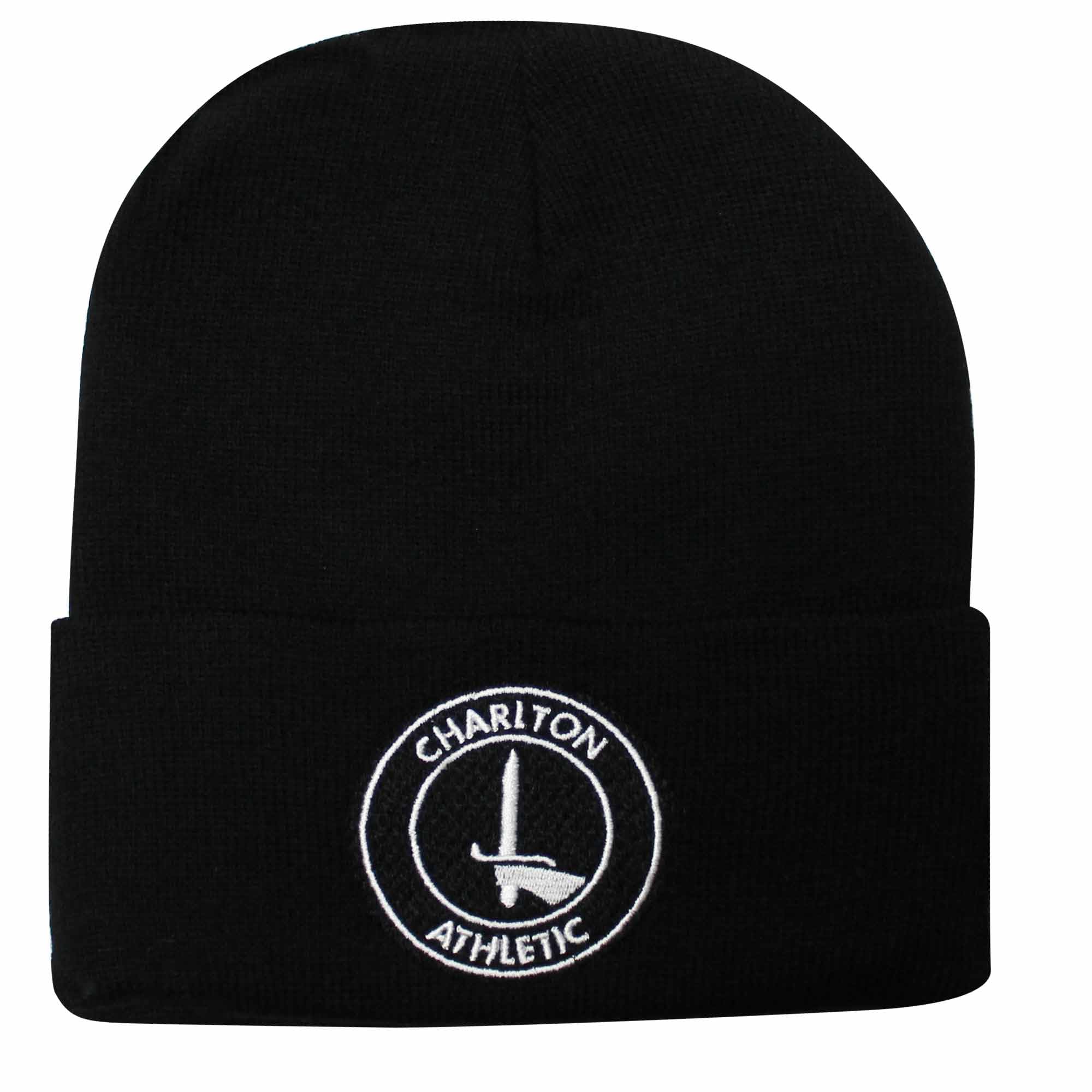 GIFTS 4 ALLOfficial Charlton Athletic Bronx Hat, Charlton Athletic Winter Woolly Hat, Mens Charlton Athletic Crest Hat Black