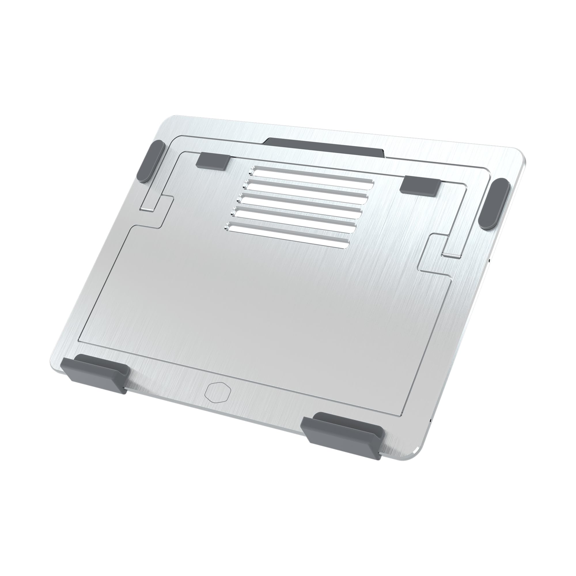 COOLER MASTER Ergostand Air Silver Support ventilé pour ordinateur portable inclinable jusqu à 15 (MNX SSEW NNNNN R1)