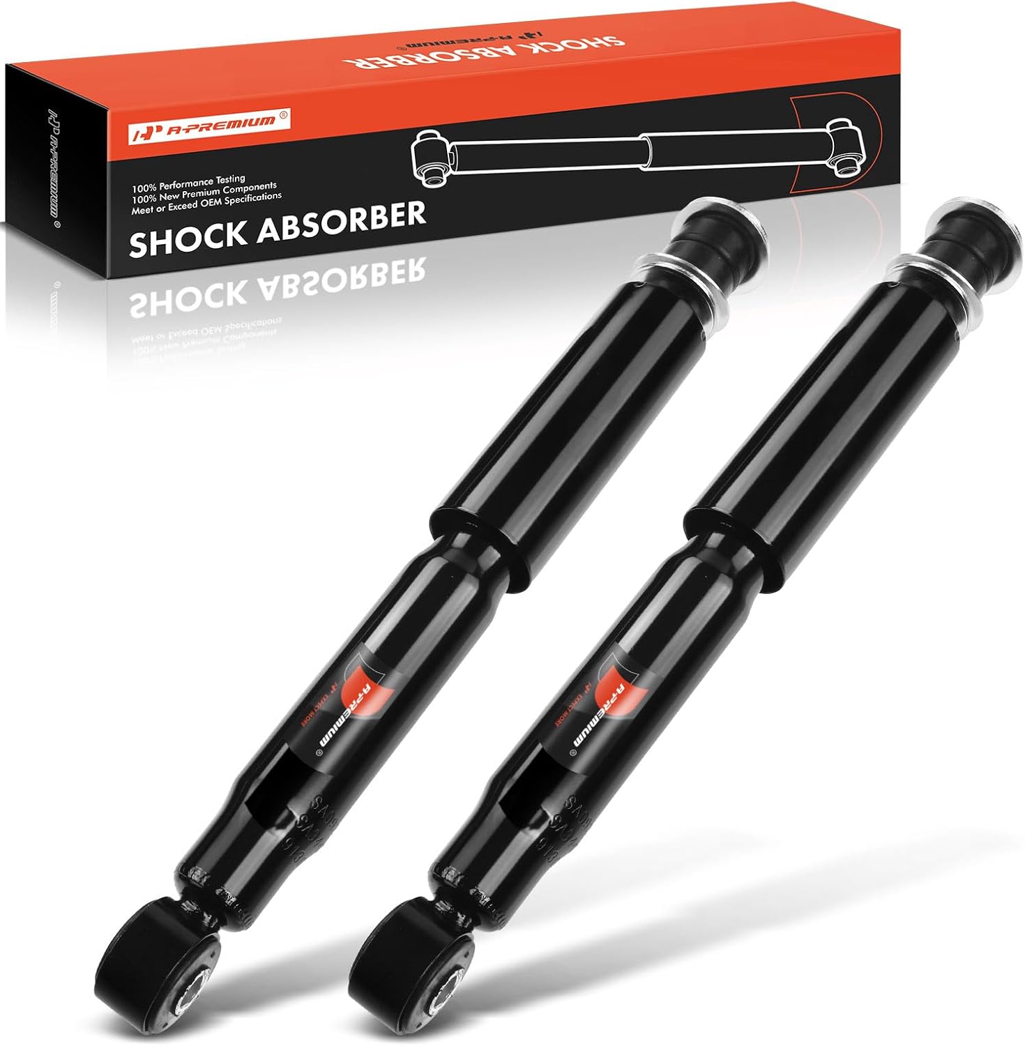 A-Premium Front Pair (2) Left and Right Shock Absorber Compatible with GMC Chevrolet Silverado Sierra 2500 3500 HD, Suburban 2500, Sierra 2500, Yukon XL 2500, 341598 81925 344383