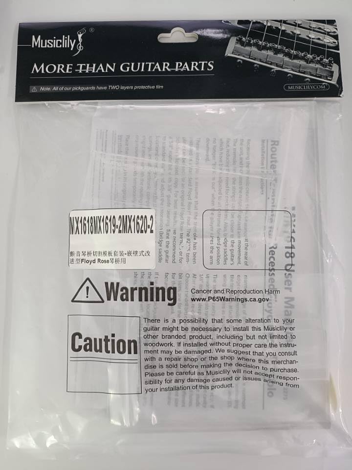 Amazon | Musiclily Pro トレモロブリッジ加工用アクリルテンプレート