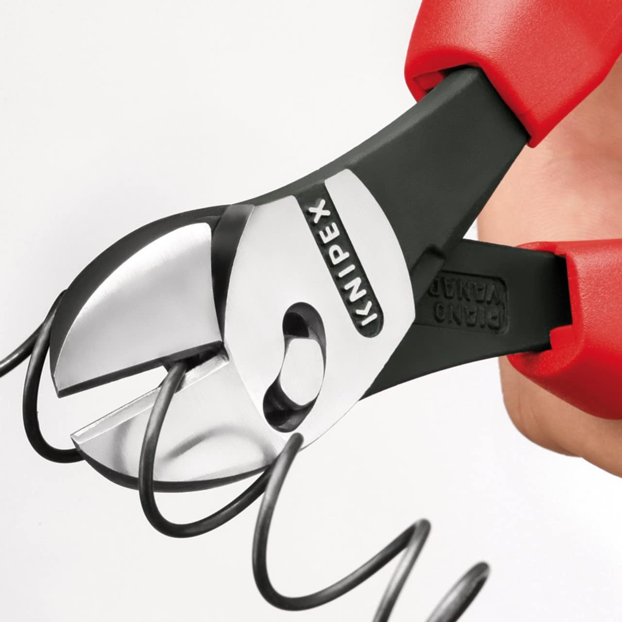 Knipex 24378 Twinforce High Leverage Diagonal Side Cutters, Blue - Image 4