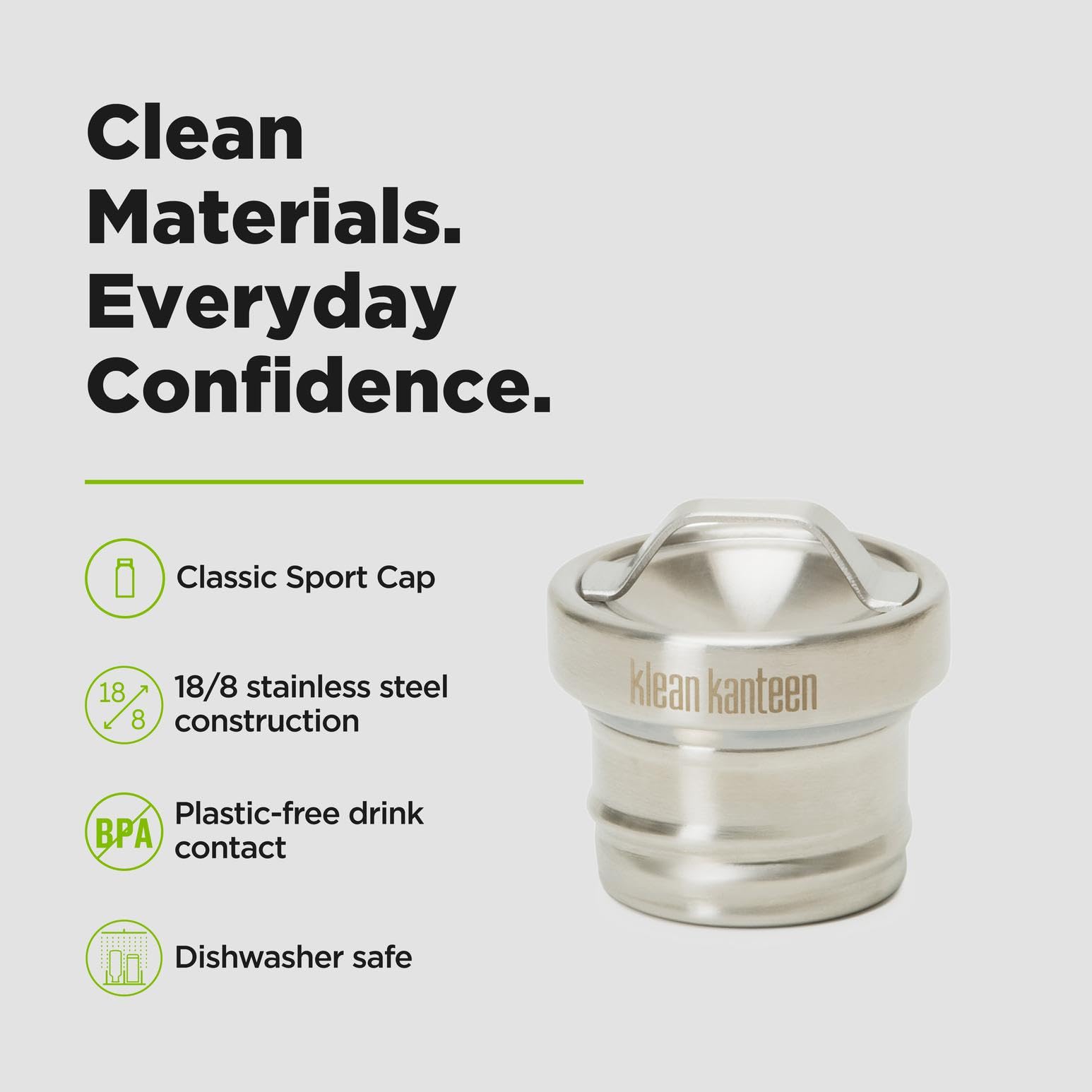 Klean Kanteen Stalowa nakrętka z pętlą do klasycznych butelek