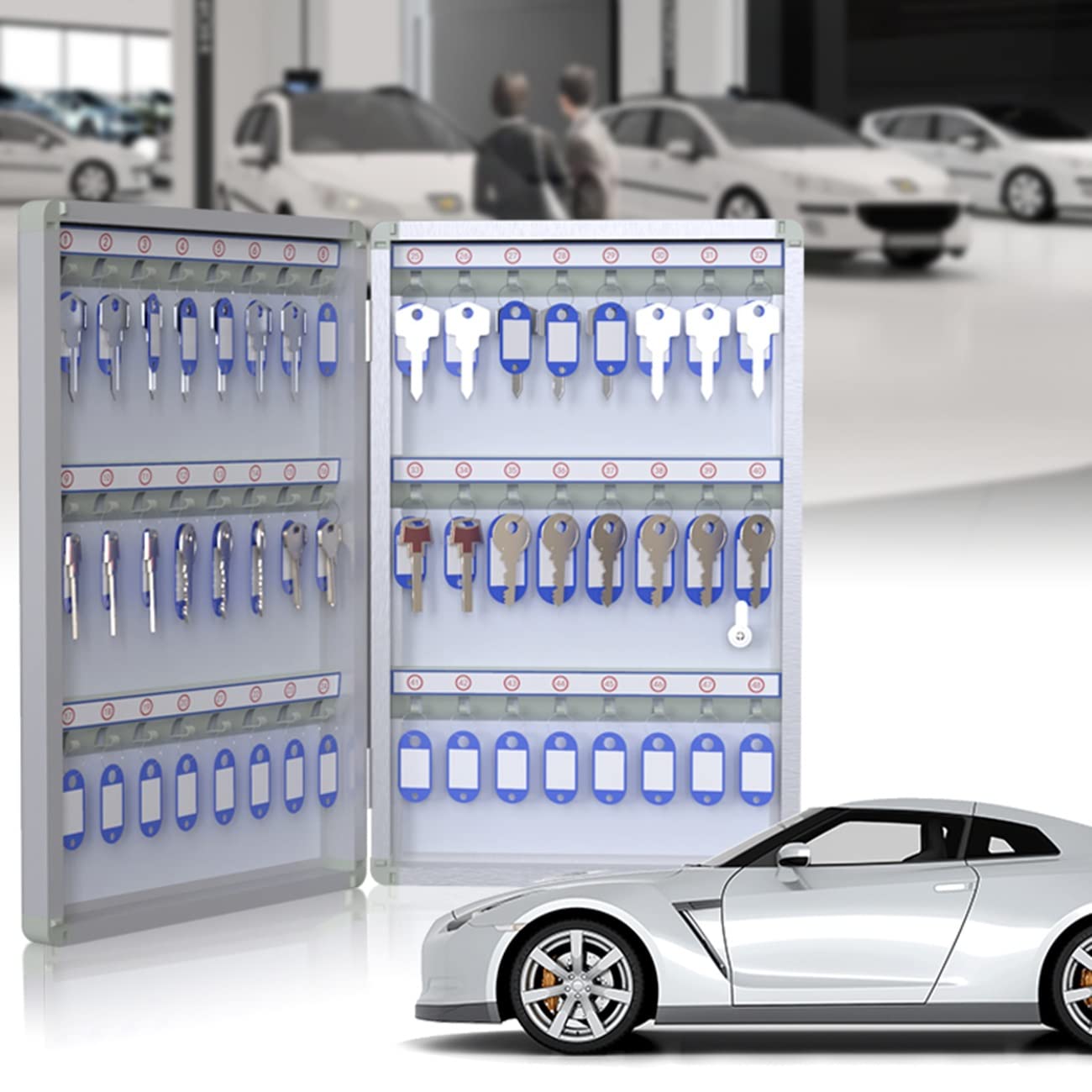 Szafki na klucze Skrzynka na klucze ze stopu aluminium Dział korporacyjny Skrzynka na klucze do montażu na ścianie Szafka na klucze do domu z zamkiem Nieruchomość Szafka na klucze samochodowe Szafka