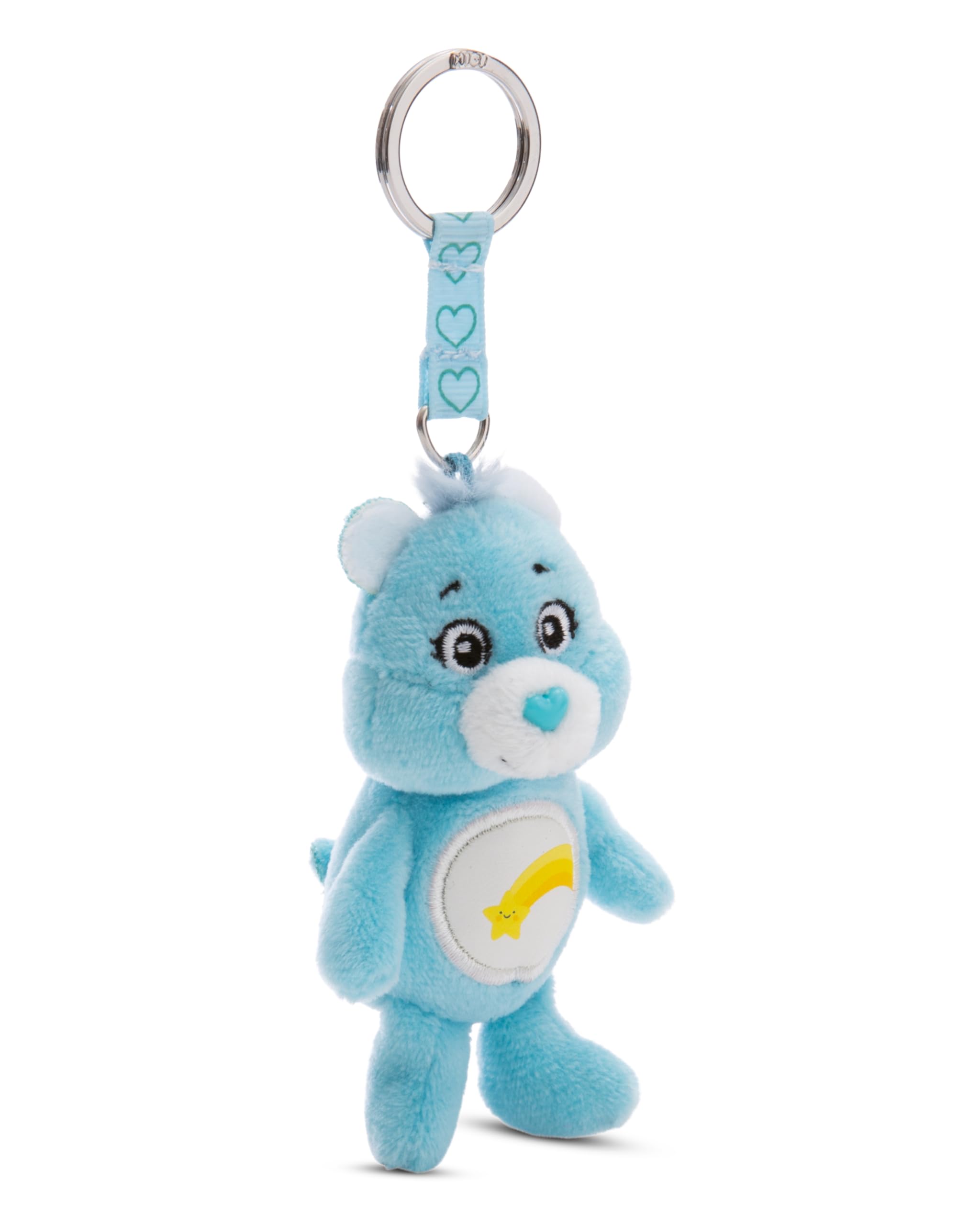 NICI Glücksbärchis Schlüsselanhänger Wunschbärchi 10cm - Plüschiger Kuscheltier Anhänger für Kinder & Erwachsene, Mit Schlüsselring für Schlüsselband, bund und -halter - 61377