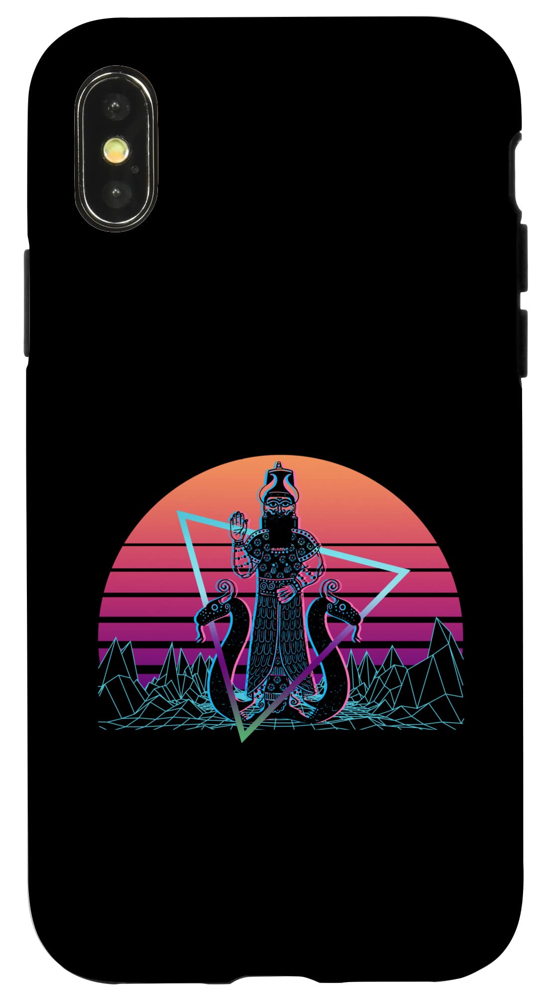 iPhone X/XS Nabu Ancient God Sumerian Mythology Deity Vaporwave Case