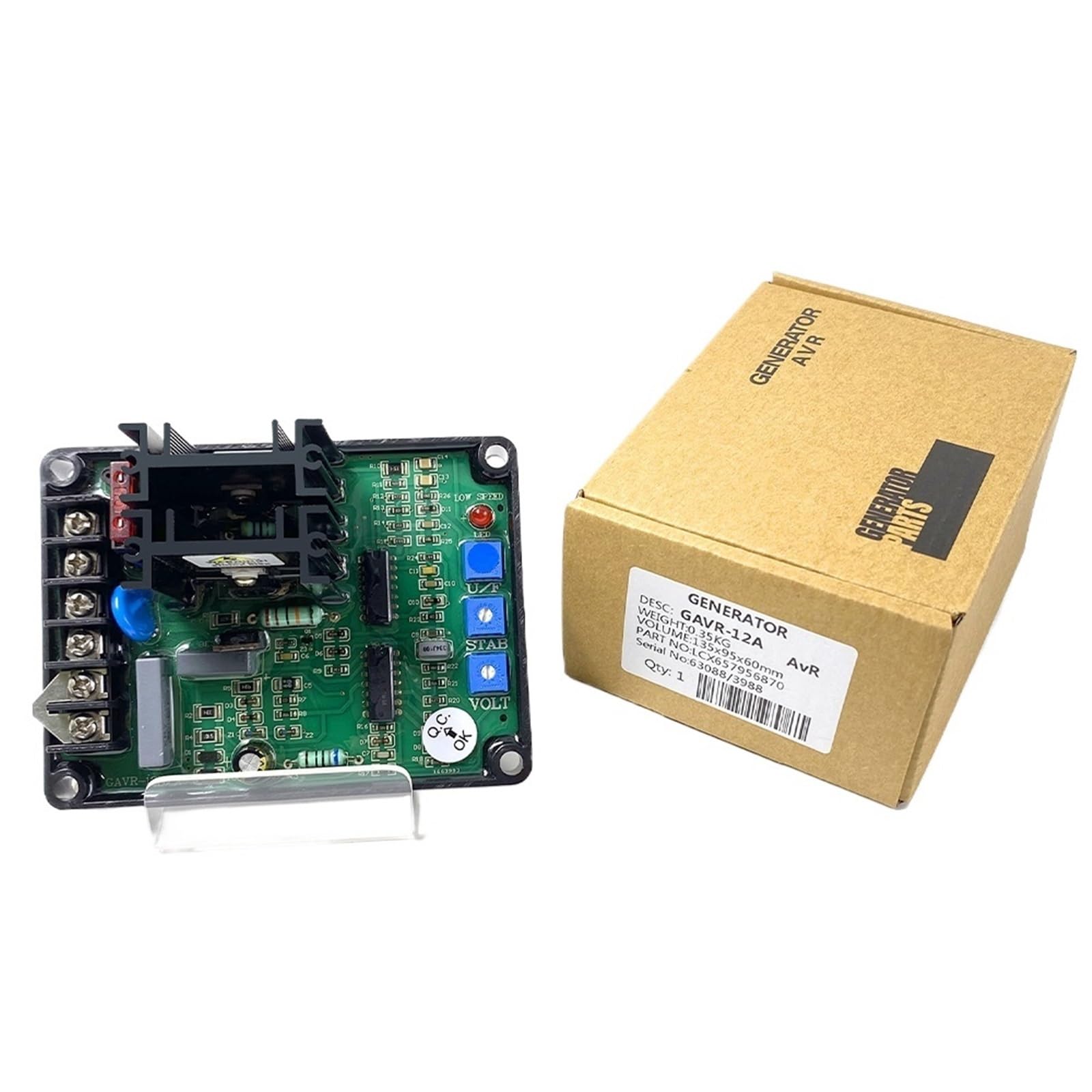 CSKWLLNBC 1pcs GAVR 12A AVR Brushless Generator Automatic Voltage Regulator GAVR-12A Universal Diesel Stabilizer Module