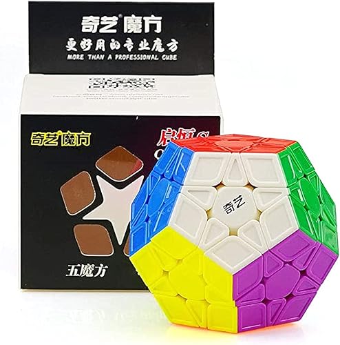 Miniatura 6 de LiangCuber QY - Cubo de velocidad megaminx de 3 x 3 pulgadas Qiheng megaminx pentagonal de dodecaedro, juguete de rompecabezas (3 x 3 sin calcomanía)