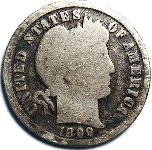 1899 P Barber Silver Dime Seller Good