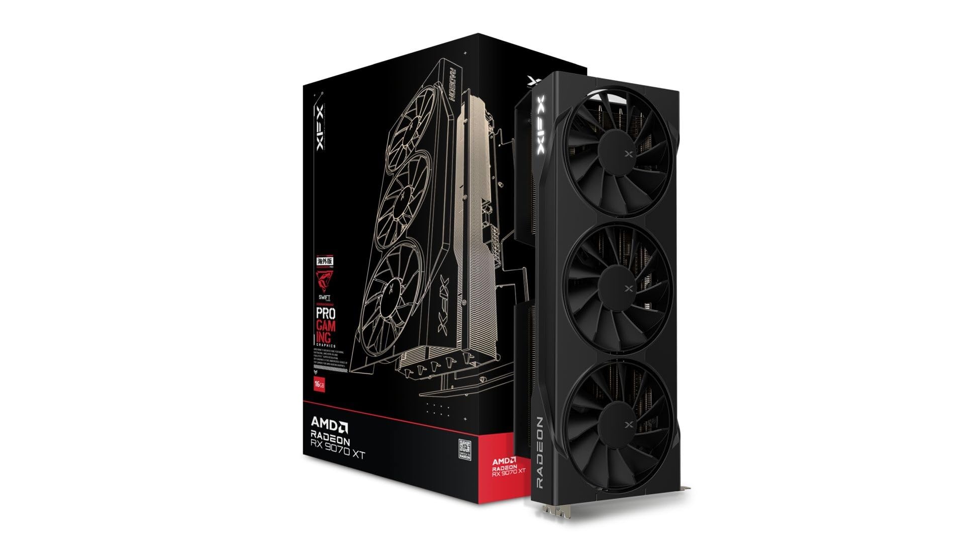 Amazon.com: XFX Swift AMD Radeon RX 9070 XT Triple Fan