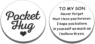 Valentines Day Gifts for Son Fathers Day Birthday Gifts for Teen Boys Son Teenager Gifts for Teen Boys Inspirational Pocket Hug Token for Son Boys Graduation Back to School Stocking Stuffers Gifts